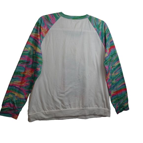 Christmas Tree Colorful Long Sleeve Shirt Womens 2XL Pullover Comfy Festive Cute - Picture 2 of 7